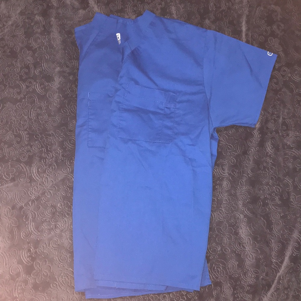 Blush scrub tops